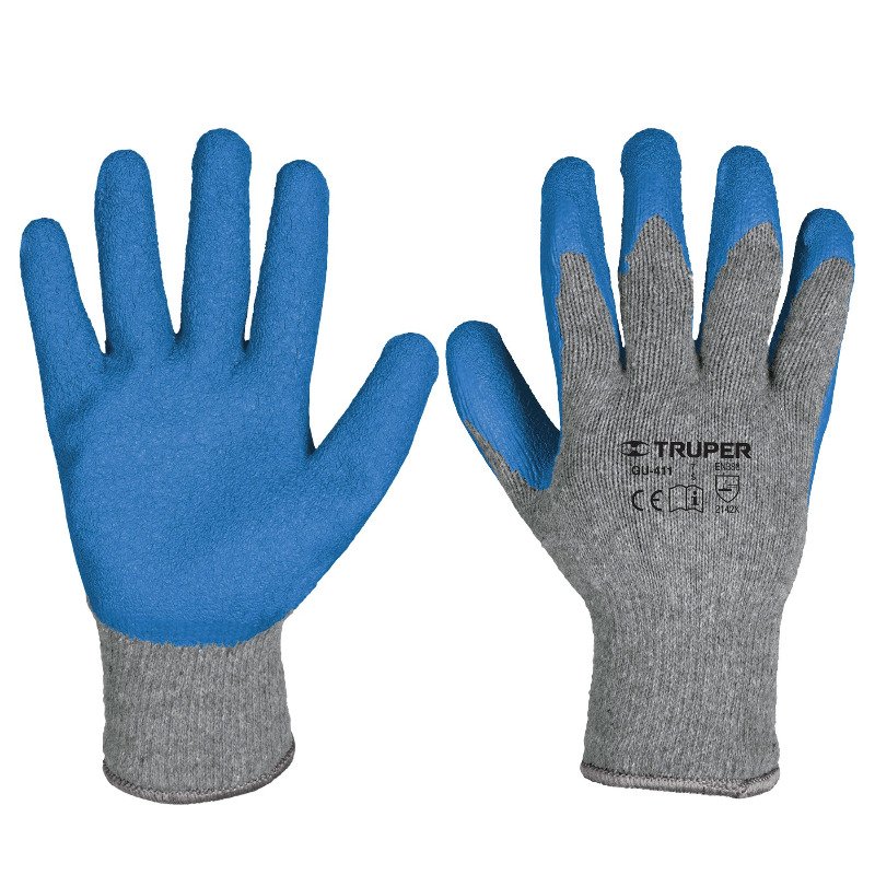 TRUPER Рукавички садові, латекс/бавовна, L // GU-413