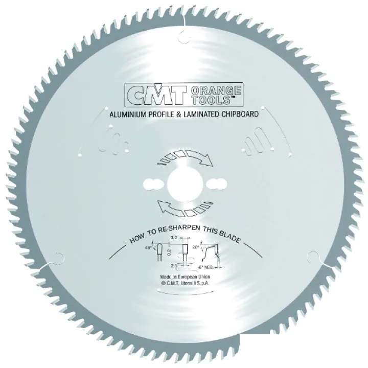 Диск пильный CMT 160х2,6х20 мм, Z 12, АТВ, фанера, дерево, ДСП (290.160.12H)