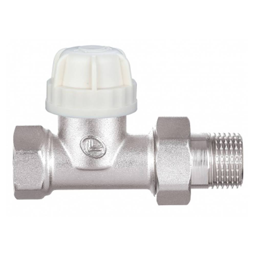 Кран латунний термостатичний для підключення радіаторів прямий 1/2 Double-lin | 78-123