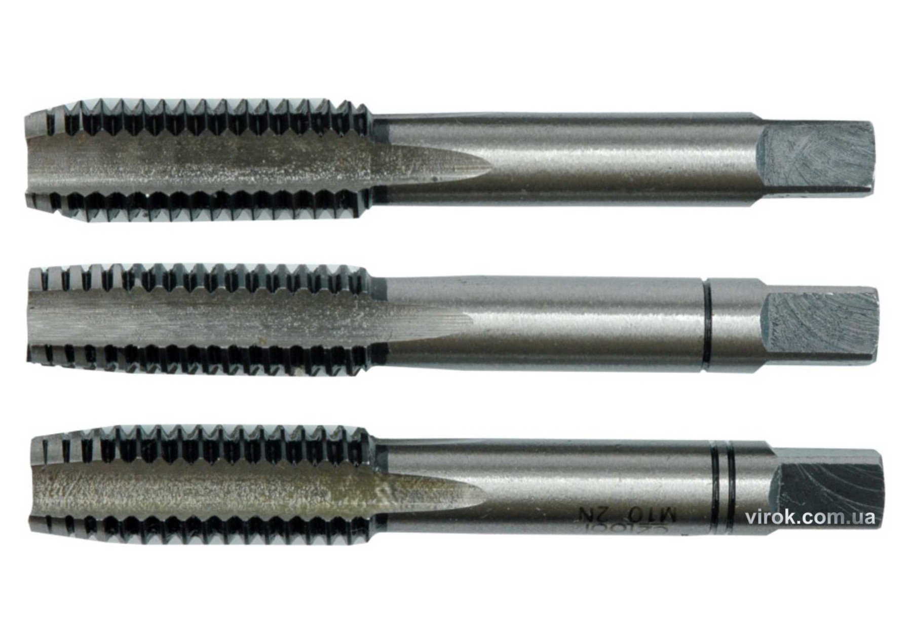 VOREL Мітчик М8 х 1.25 мм, l= 56 мм, набір 3 шт  | 24350