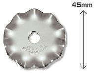 Лезвие OLFA WAB45-1 фигурное круговое для RTY-2/G,/DX, большая волна, 45мм