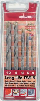 ALPEN Набор свёрл по камню Long Life TSS 5 0000700105100