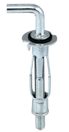 Анкер для гипсокартона "MOLLY" с прямым крюком MHP "Wkret-Met", белый цинк, 4х32