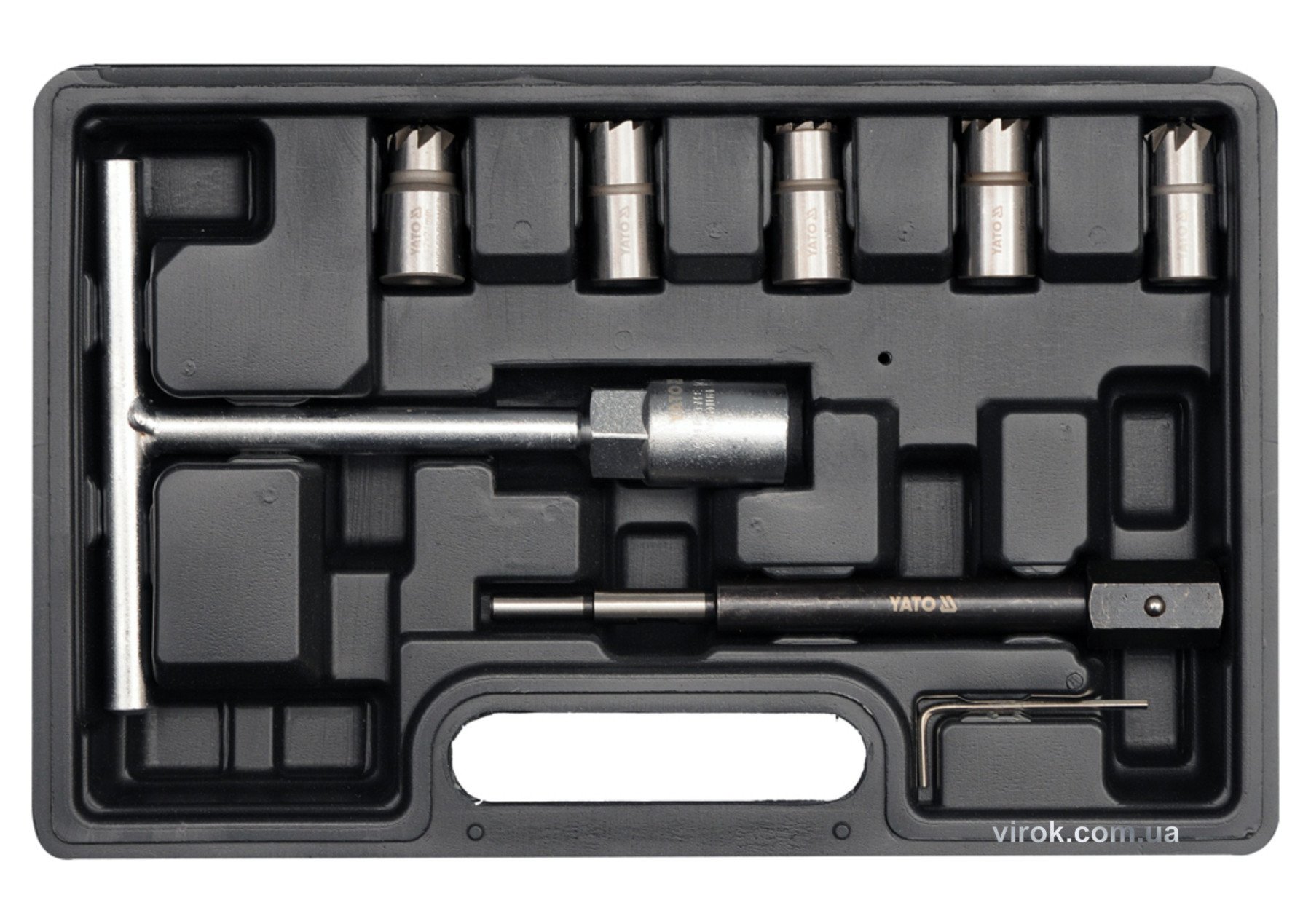 YATO Фрези для гнізд сопл форсунок, кпл. 7 елем.  | YT-17625