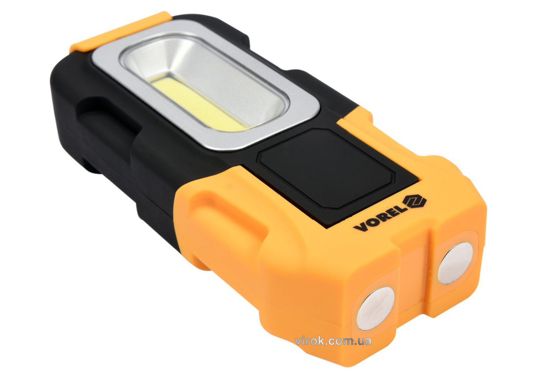 VOREL Ліхтар діодний, на обертовій підставці ; живлення від 3х ААА батарейок 1,5В; 47х32х25 мм  | 82