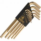 BONDHUS Набор ключей шестигранных дюйм. 13 шт., .050-3 / 8 ", сферич, удлиненные