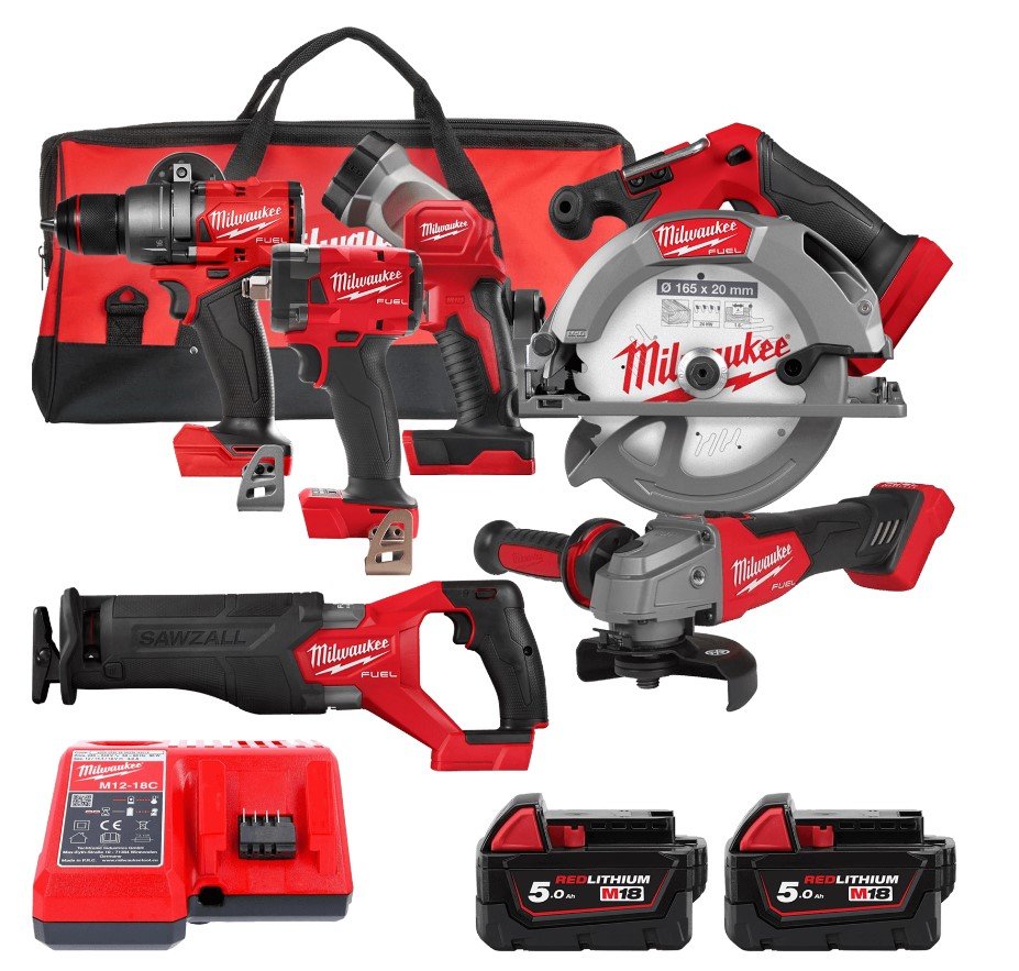 Набір інстр.акум., M18 FPP6G3-502B (FPD3,FIW2F12,FCS552,FSZ,FSAG125X,TLED,ЗП,2ак.Х5Аг,сумка)