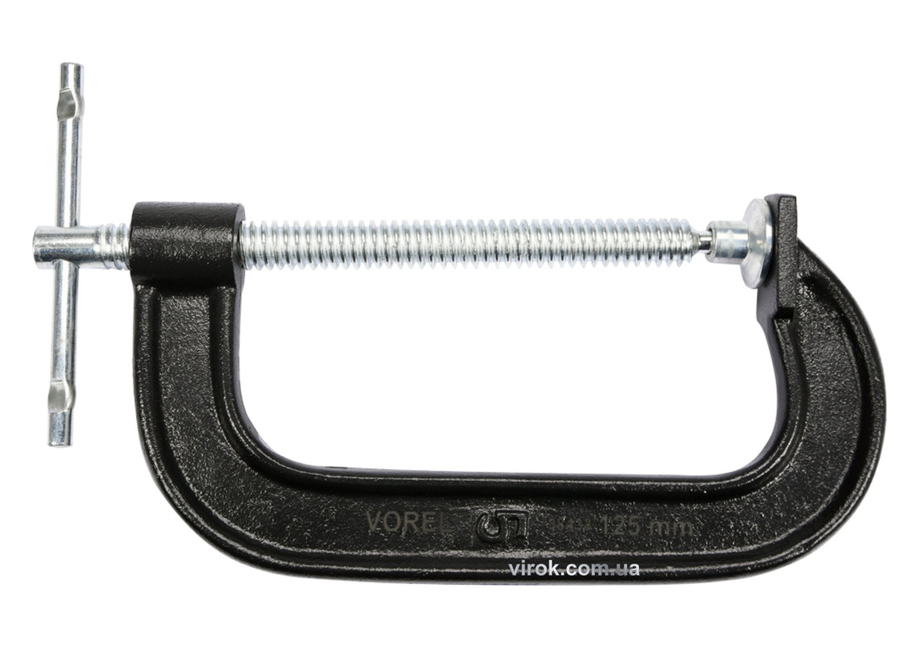 VOREL Струбцина з гвинтовим затиском "G" подібна ; l= 125 мм  | 38433