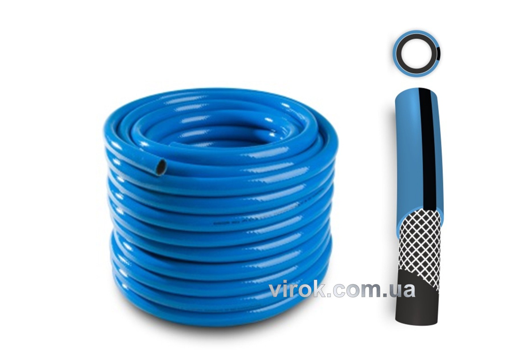 Шланг ПХВ пневмат. признач. PROFI синій з роб. тиск. 2 МПа, Ø=6 мм, t=1,9 мм, l= 50 м