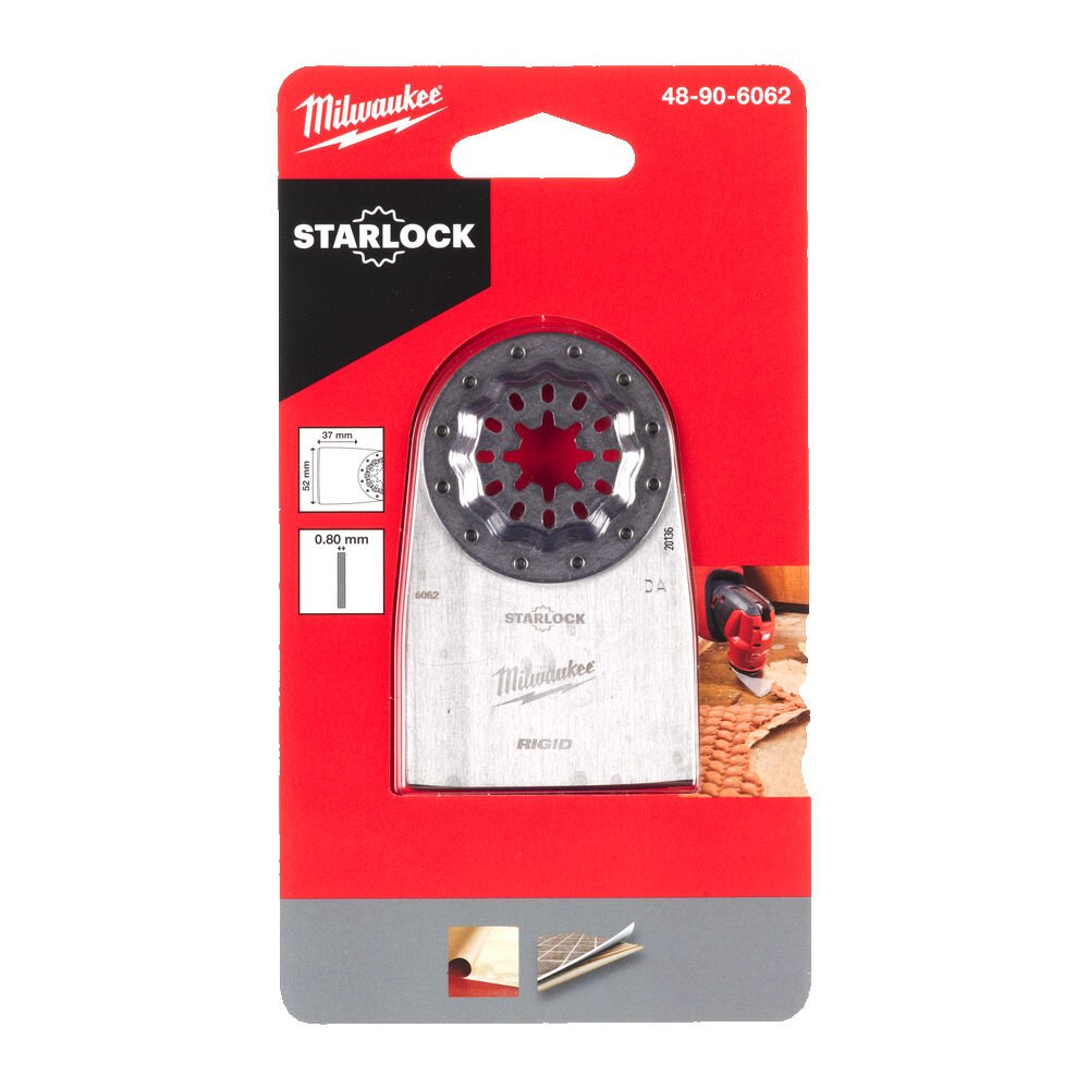 MILWAUKEE Полотно/шкребок жорсткий STARLOCKдля б/функціонального інструмента, 52x37мм | 48906062