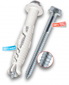 KPR-FAST Дюбель с удлиненной распорной частью с шурупом с шестигранной головкой 14 х360