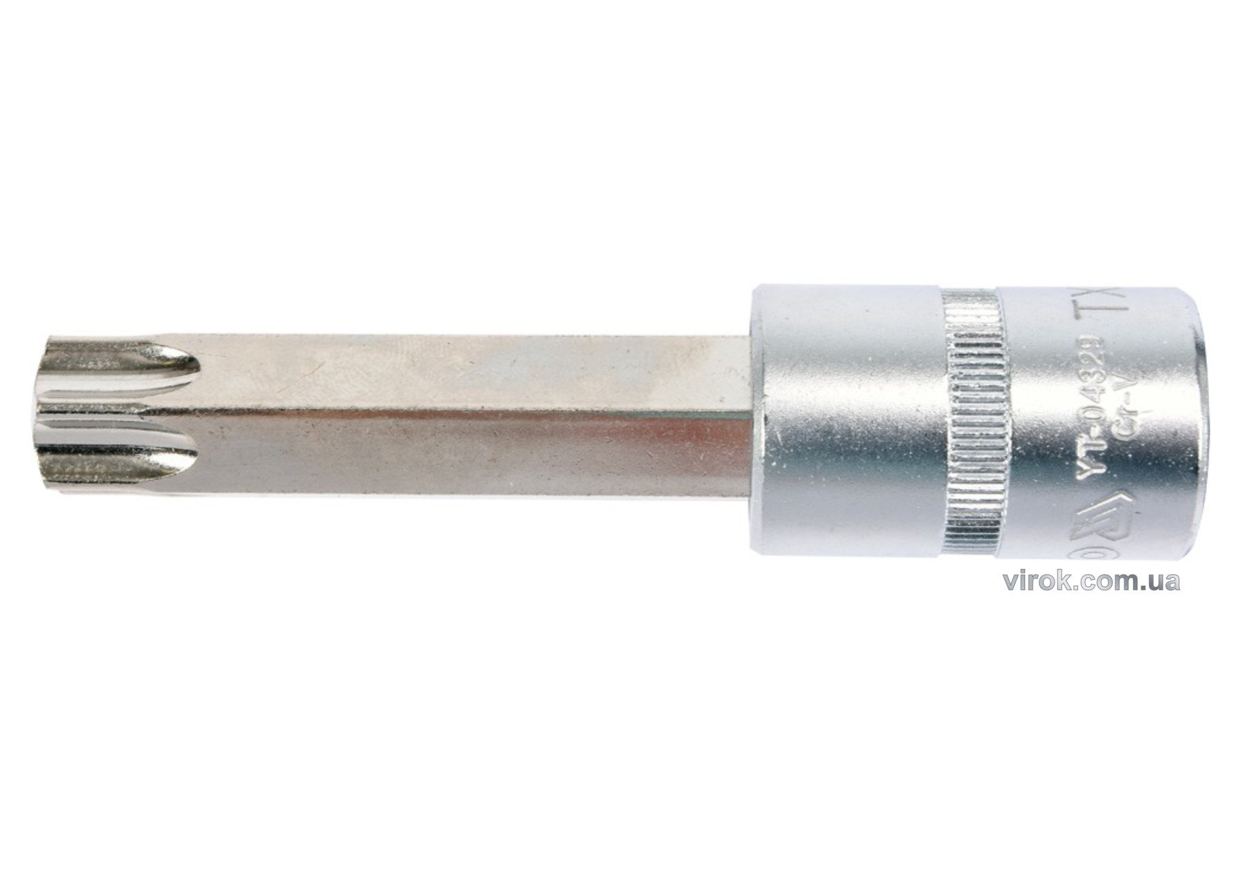 YATO Головка торцева до квадрату 1/2" YATO з насадкою "TORX" подовжена Т70, L= 100 мм  | YT-04329