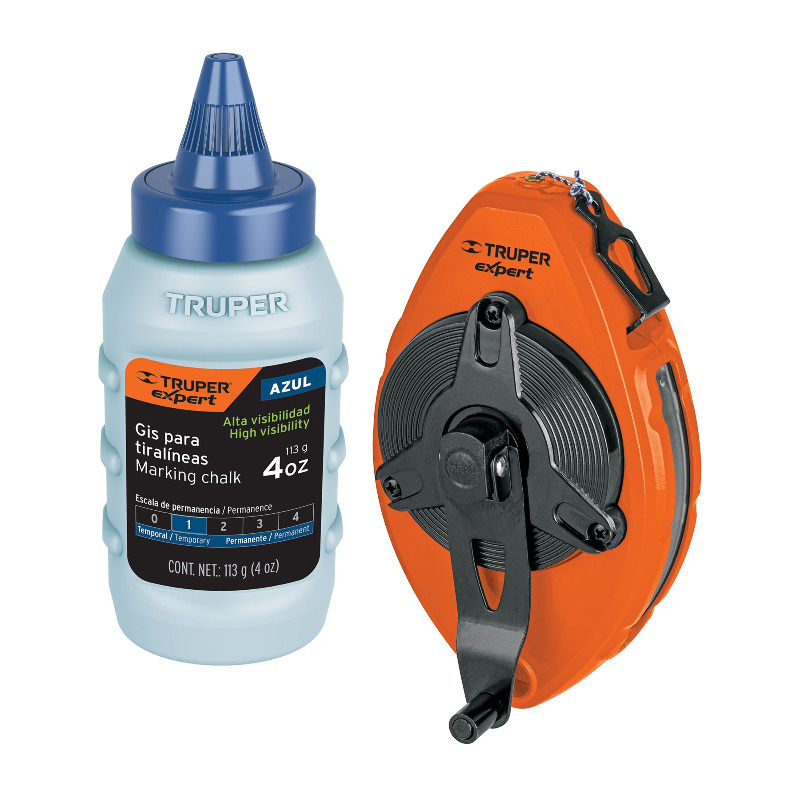 TRUPER TL-100X Шнур розмічувальний швидкозмотуваний, алюмінієвий кейс, 30м, з фарбою 113г