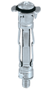 Анкер для гипсокартона "MOLLY" с винтом MOL "Wkret-Met", белый цинк, 4x38