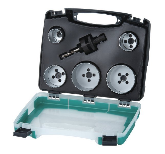 Wolfcraft набор кольцевых пил "электричество и сантехника" Ø 35,40,51,65,68 // 3764000