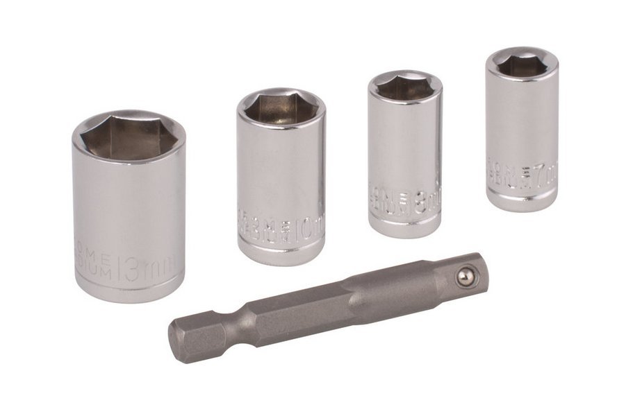 Wolfcraft набор торцовых ключей 7, 8, 10, 13 // 2413000