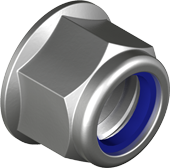 Гайка нержавеющая самоконтрящаяся с фланцем зубчатая DIN 6926