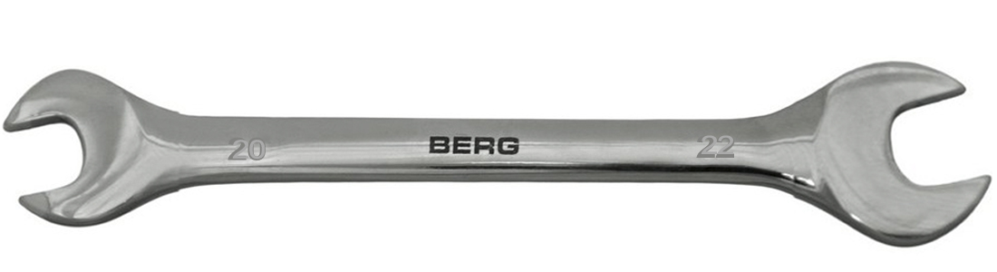 48-113 Ключ ріжковий двосторонній Cr-V 20х22 мм | Berg