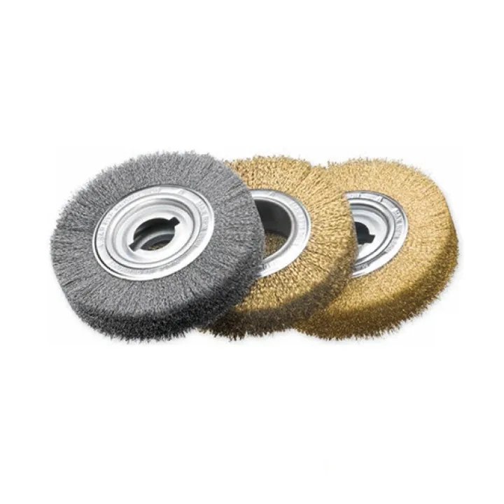 Щетка цилиндрическая 250х100х30-100 Стальная гофрированная проволока 0.20 мм. LESSMANN