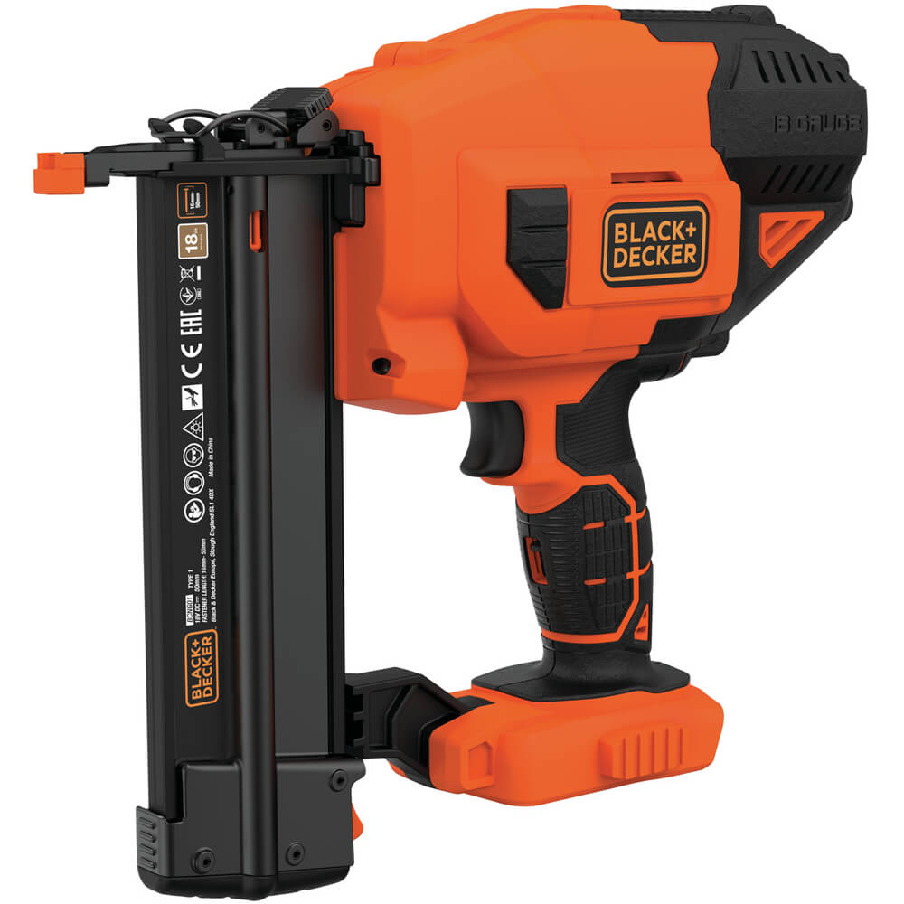 Пістолет цвяхозабивний BLACK+DECKER,18 В, 16-50 мм, 3 кг, без акумуляторів та зарядного пристрою