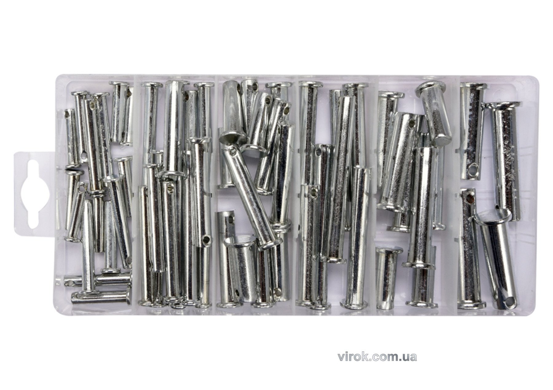 YATO Штифти з головкою та отворами в кінці стержня YATO Ø=5-12 мм, наб. 60 шт.  | YT-06786