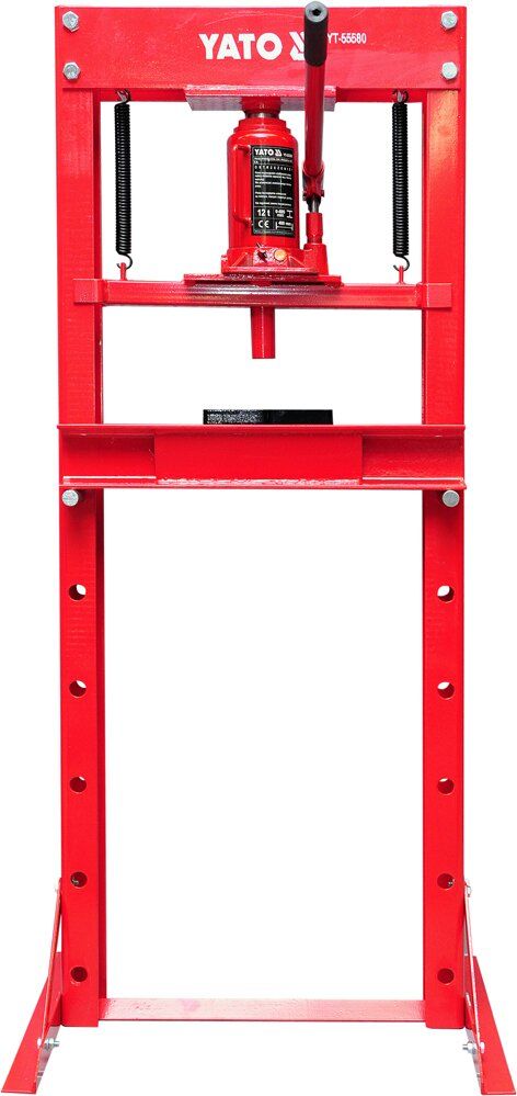 YATO Прес гідравлічний рамний YATO; навантаж.- 12 т, роб. зона- 0-695 мм, ширина рами- 400 мм  | YT-