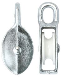 Блок одинарный для каната Ø16 мм, 65 мм цинк