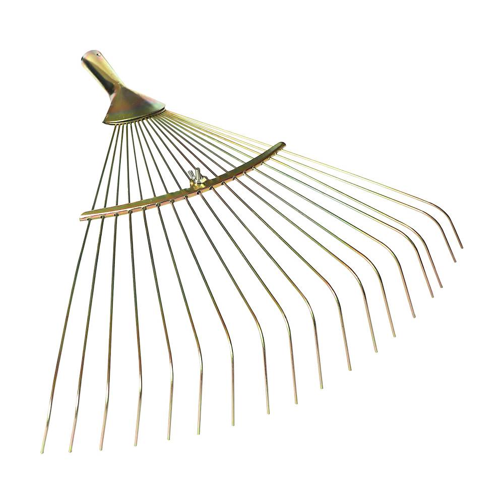 Граблі віялові дротяні оцинк., розсувні 18 зубів, 200-460мм, з держаком Україна | 70-814