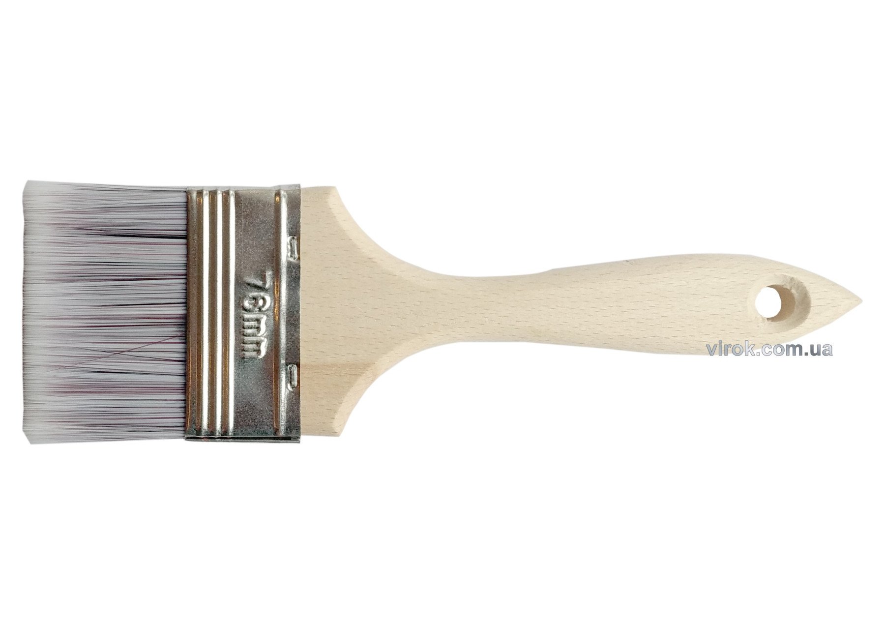 VIROK Пензель малярний плоский воскований, b= 76 мм SUPER PROFI , три види щетини | 19V576