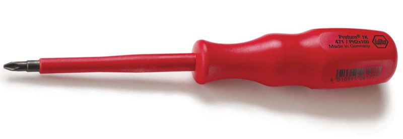 Wiha W06182 Отвертка диэлектрическая SL 4.0х100 Proturn 1K CrVMo