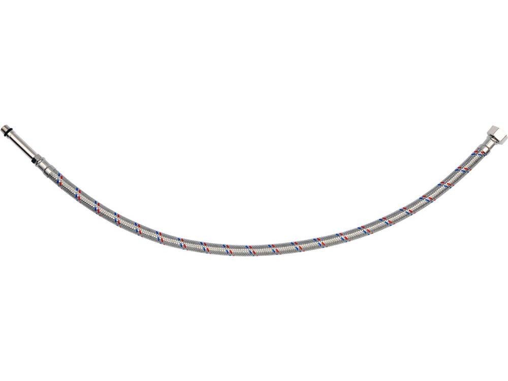 Шланг водопровідний з опліткою з нерж сталі FALA l= 600мм Ø= 8/12, з'єдн F-3/8" х M-M10x1- 50мм 1МПа