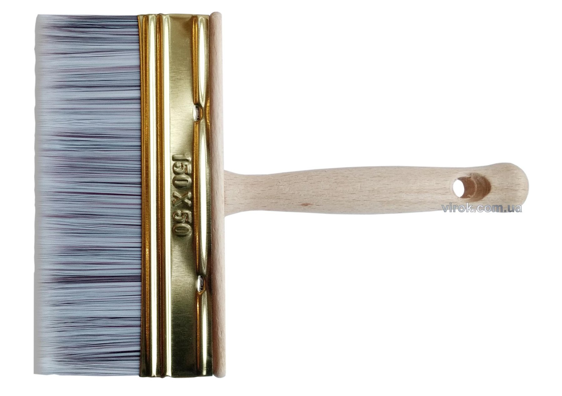 VIROK Пензель-макловиця малярний воскований SUPER PROFI. b= 150 мм, h= 50 мм три види щетини | 19V70