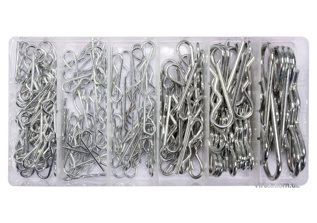 YATO Шплінти пружні хвилясті різних розмірів YATO, набір 150 шт.  | YT-06883