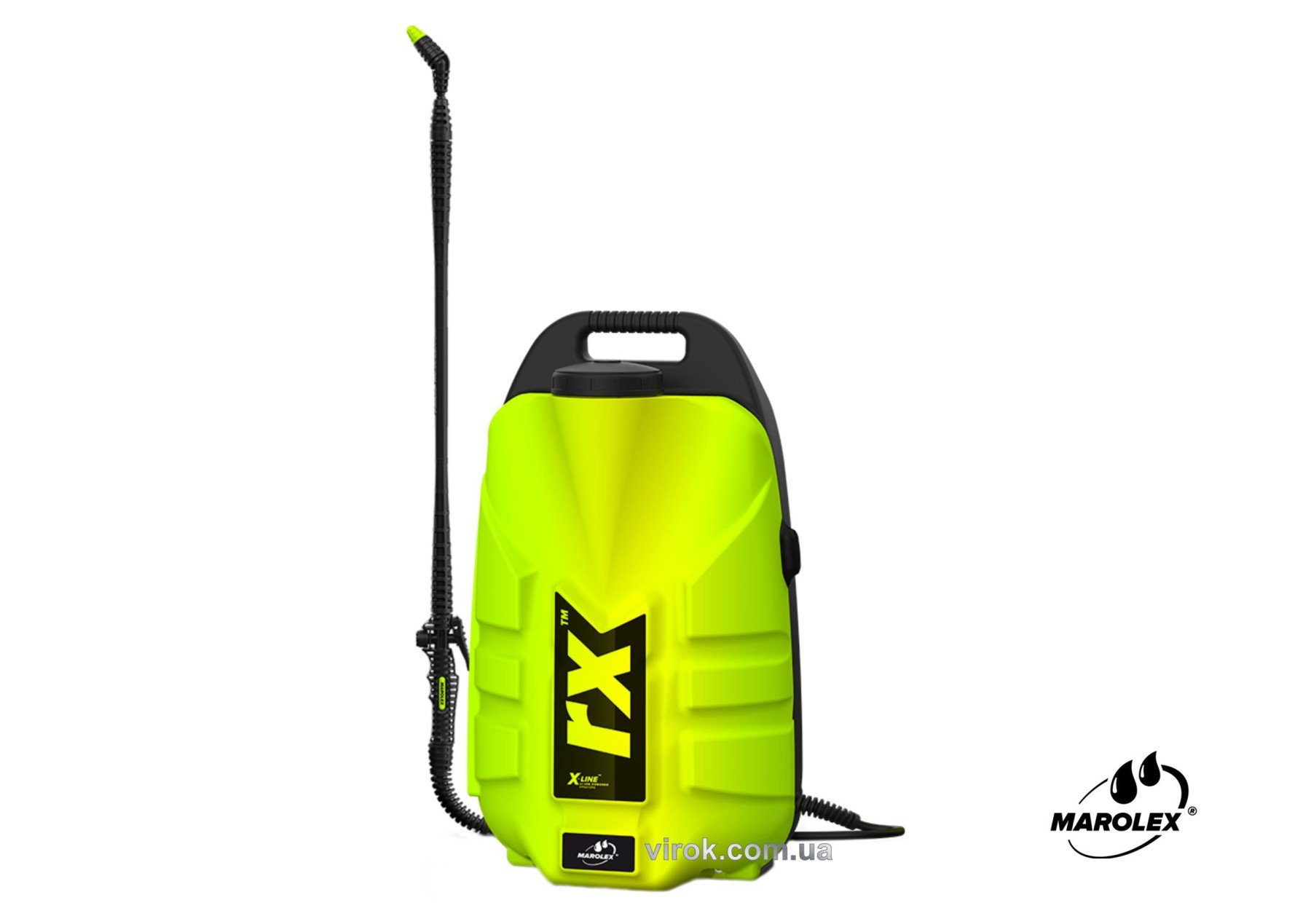 MAROLEX Оприскувач акумуляторний RX ранцевий : 12л, Li-Ion 3.4 A*h (4 год) (з композ захистом) | S14