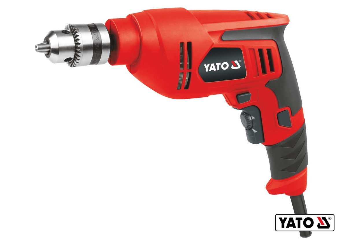 YATO Дриль ударний мережевий YATO : P= 550 Вт, ключний патрон Ø≤ 10 мм (сталь) | YT-82031