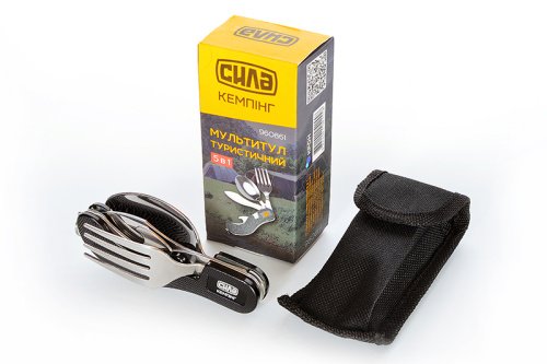 Мультитул туристический 5 в 1 СИЛА