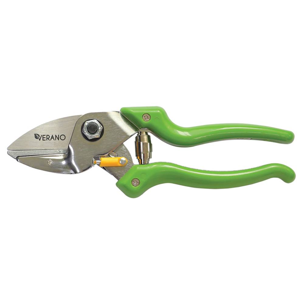 Секатор 200 мм, d зрізу 20 мм, зріз прямий, цинкова наковальня VERANO | 71-820
