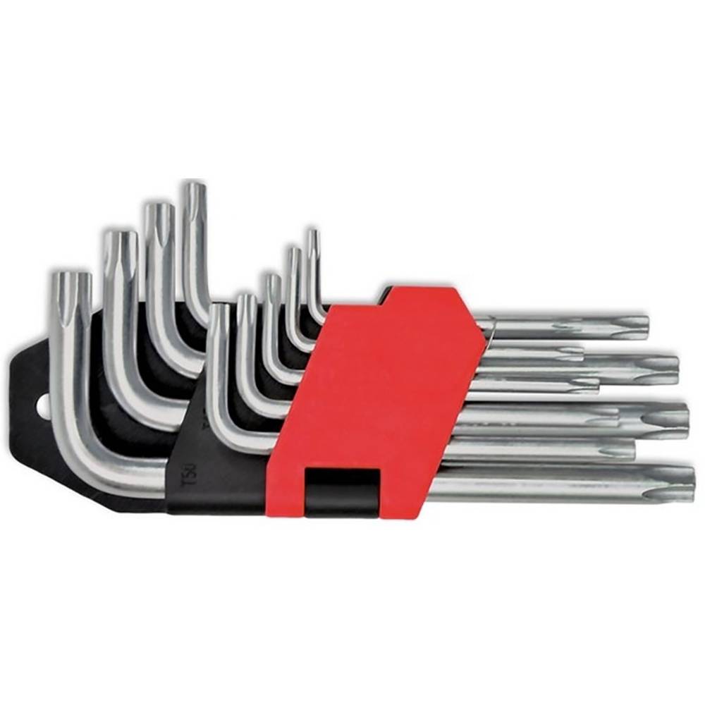 Набір ключів TORX, Cr-V, 9 шт. (Т10-Т50) Technics | 49-140