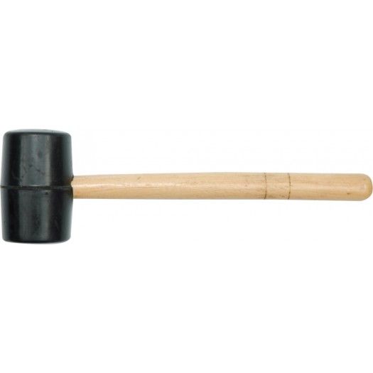 VOREL Молоток гумовий з дерев'яною ручкою, Ø=55 мм  | 33650