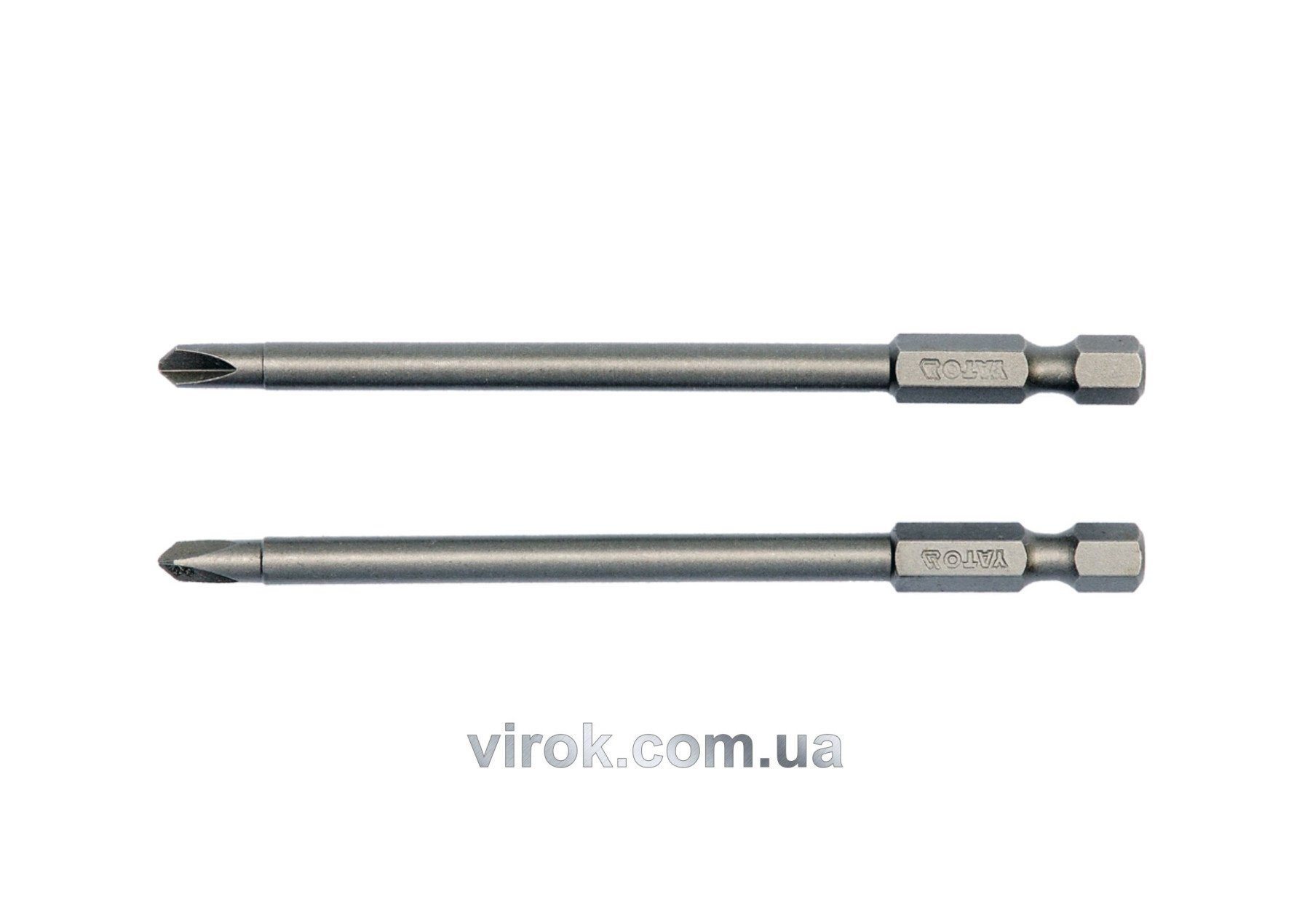 YATO Набір насадок викруткових YATO : "TRI-WING" #1-#3, квадрат 1/4", L= 100 мм. 2 шт.  | YT-0496