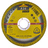 Klingspor Круг відрізний 125х2,5х22 А24 прямий (41 профіль GEK) Extra, метал