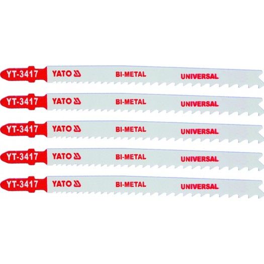 YATO Полотно для електролобзика(метал) YATO : 10-5TPI, L= 130 мм, Уп. 5 Шт.  | YT-3417