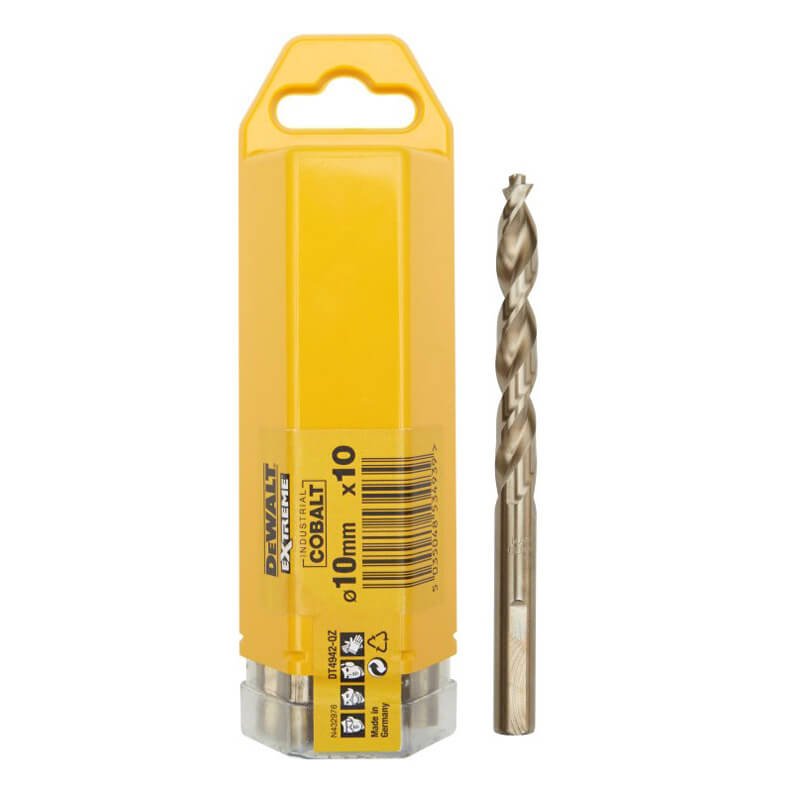 Сверло по металлу кобальтовое HSS-E 10мм DeWALT DT4942