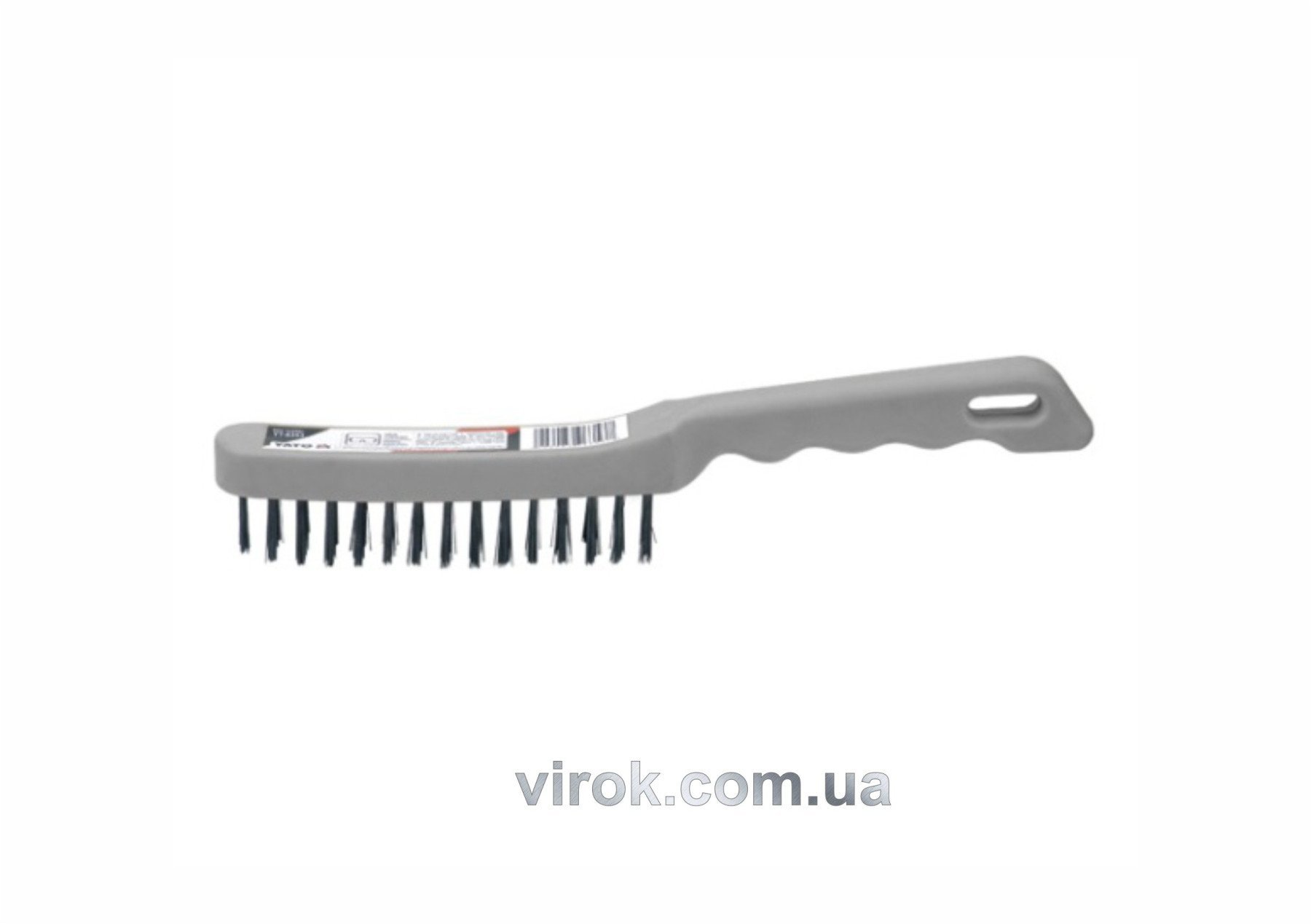 YATO Щітка дротяна сталева YATO : 4- рядна, пластикова ручка  | YT-6354