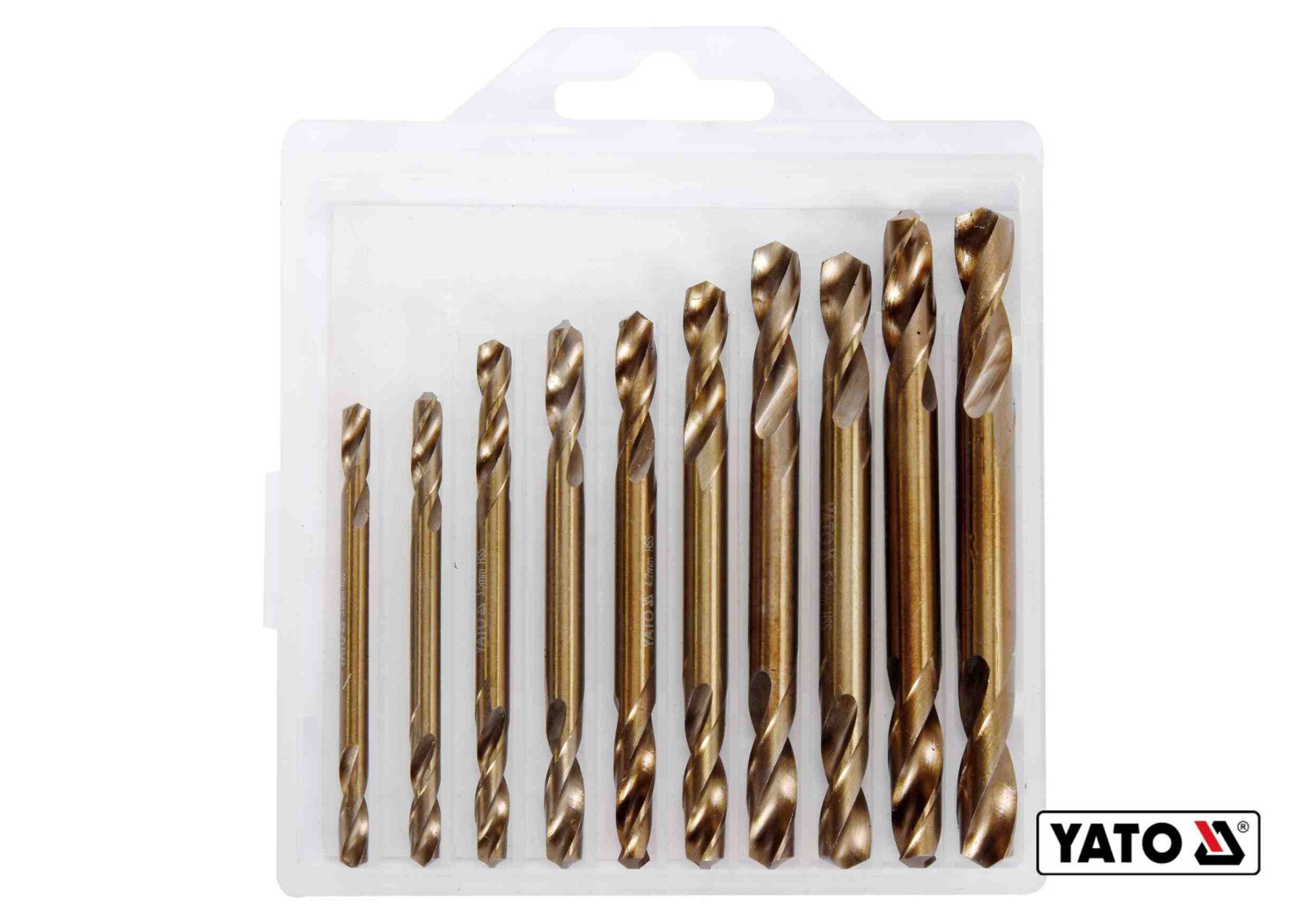 YATO Свердла по металу 2-сторонні, шліфовані YATO : HSS 6542, Ø=3.0- 6.0 мм, 10 шт  | YT-40025