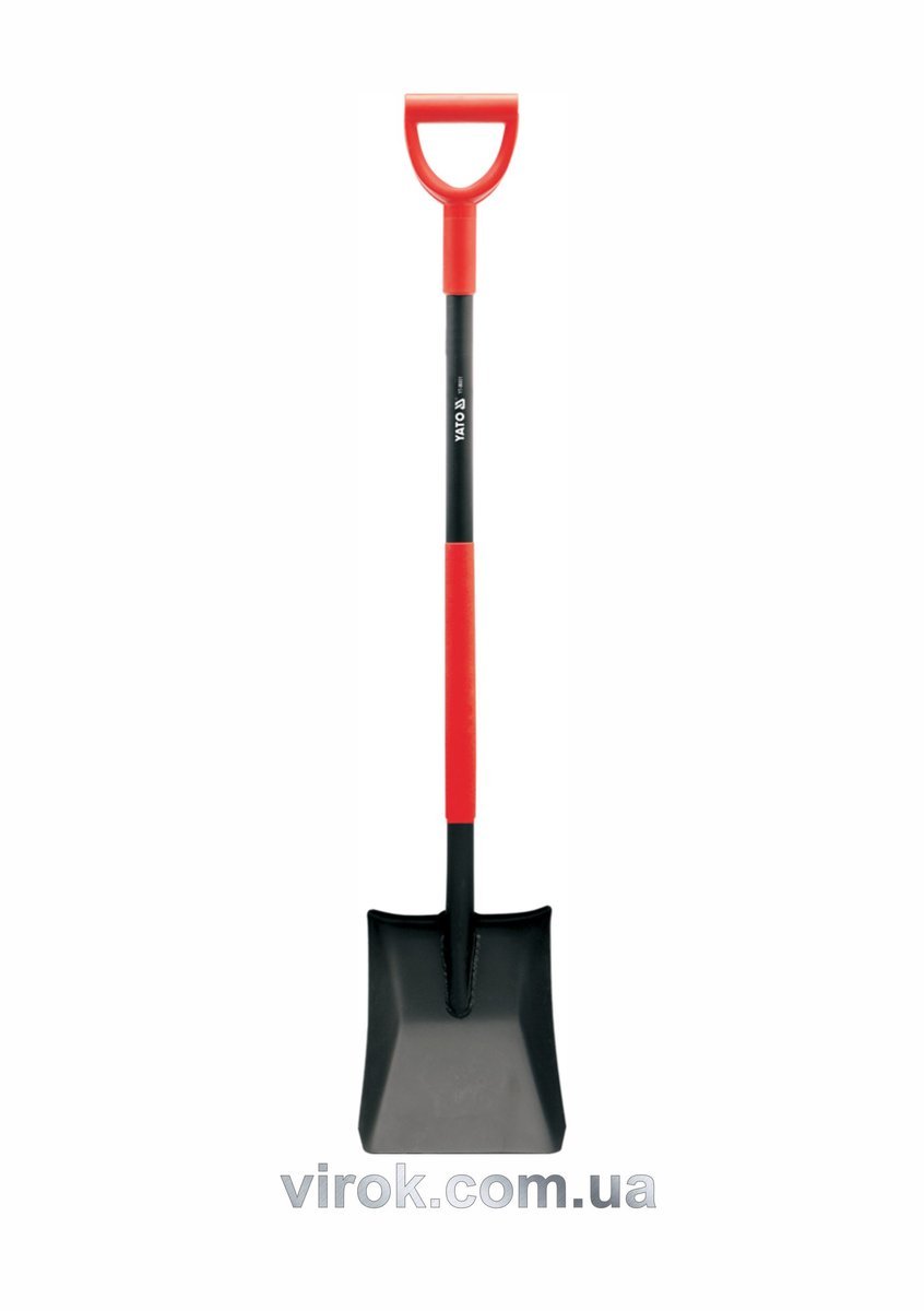 YATO Лопата совкова YATO : Підвищені борти, держак, "DY" прогумована ручка, L= 1200 мм  | YT-86801
