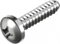 Саморез нержавеющий с полукруглой головкой DIN 7981 F с затупленным концом