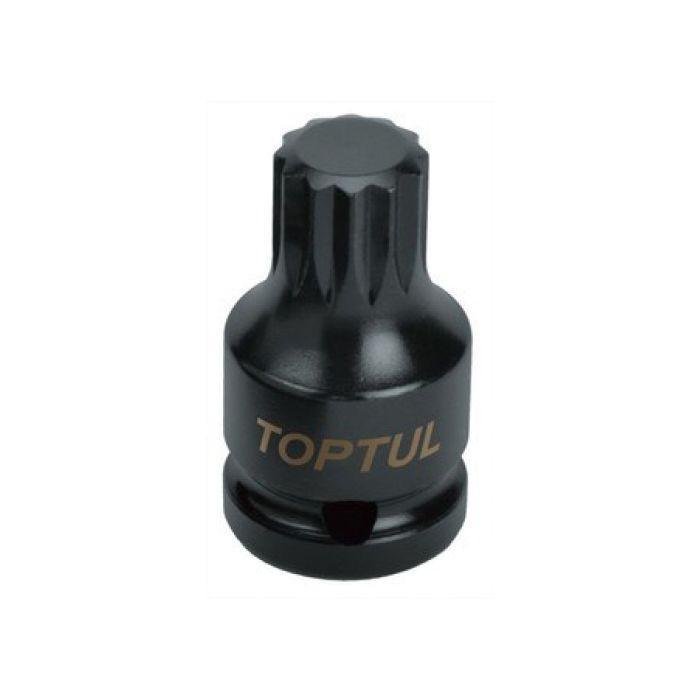 Головка торцевая SPLINE ударная TOPTUL М14 L44мм 1/2" KADB1614S