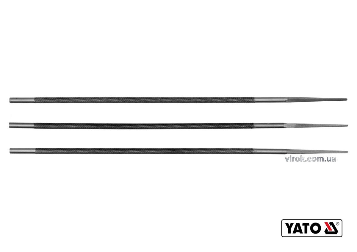 YATO Напильники для гостріння ланок ланцюгів YATO, Ø= 4 мм, l= 250 мм, 3 шт.  | YT-85025
