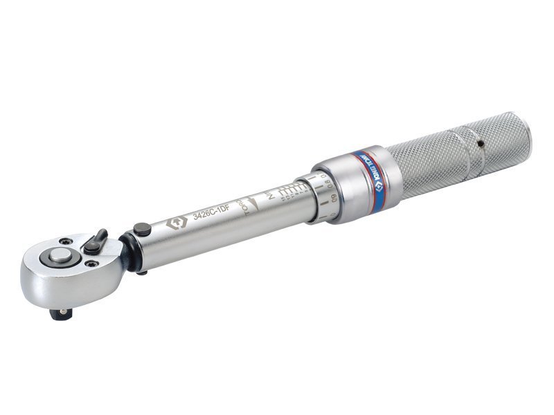 KING TONY Ключ динамометрический 1/4" тип мини, 5~25NM двойная установка (по и против часовой) | 342